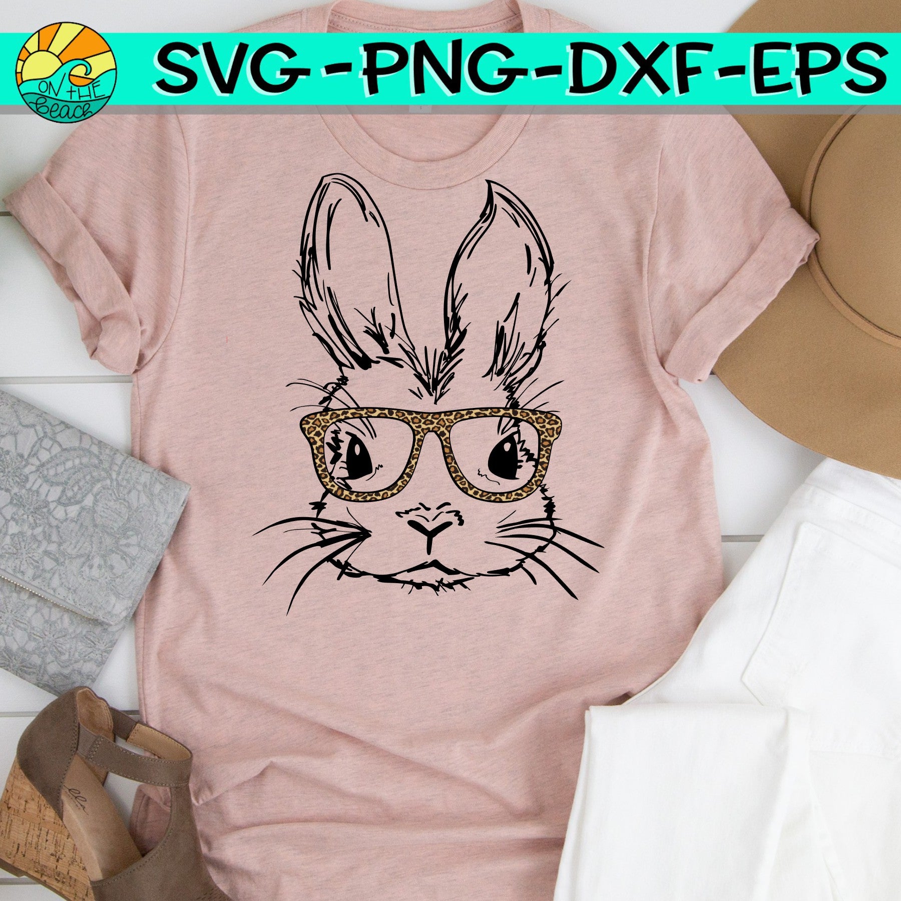 easter bunny with glasses