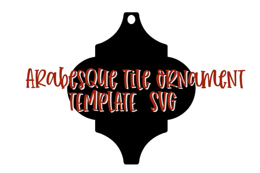 Arabesque Tile Ornament TEMPLATE SVG - GLOWFORGE