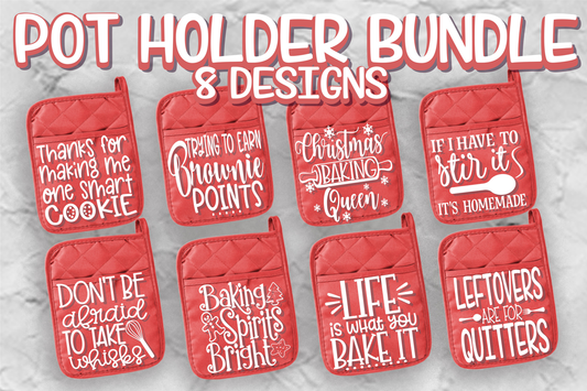 Pot Holder Bundle - 8 Designs