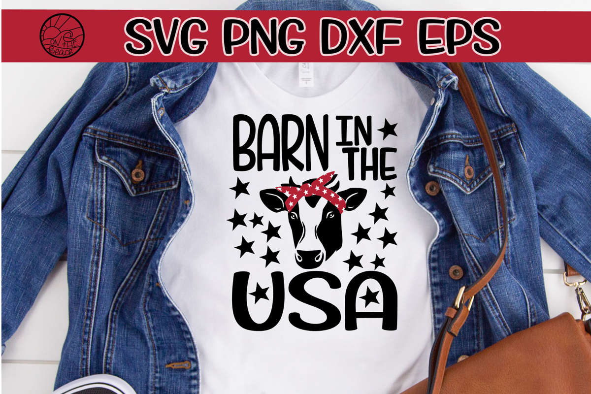 BARN IN THE USA - SVG PNG EPX DXF