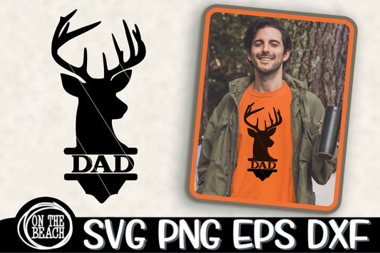 Dad Split Buck Father's Day SVG PNG SVG PNG Cutting Sublimation