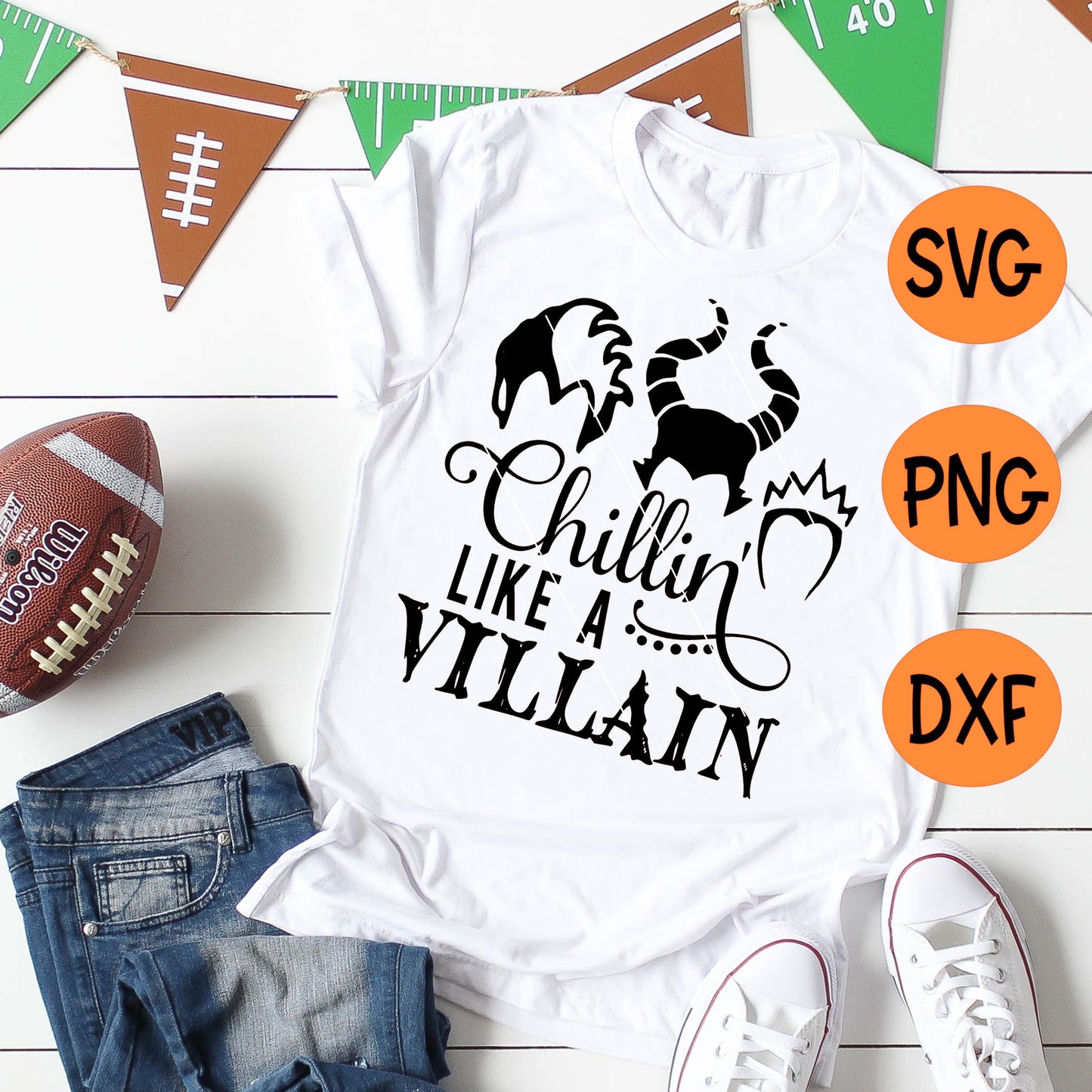 Halloween SVG - Chillin like a Villian Halloween design