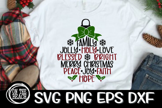 Christmas Ornament Design - Christmas SVG PNG EPS DXF