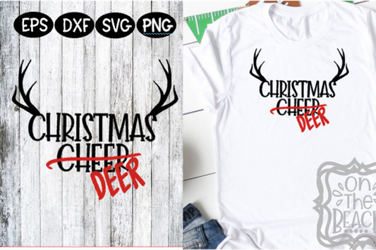 Christmas Cheer SVG Christmas Deer SVG Deer SVG Antlers Antlers SVG