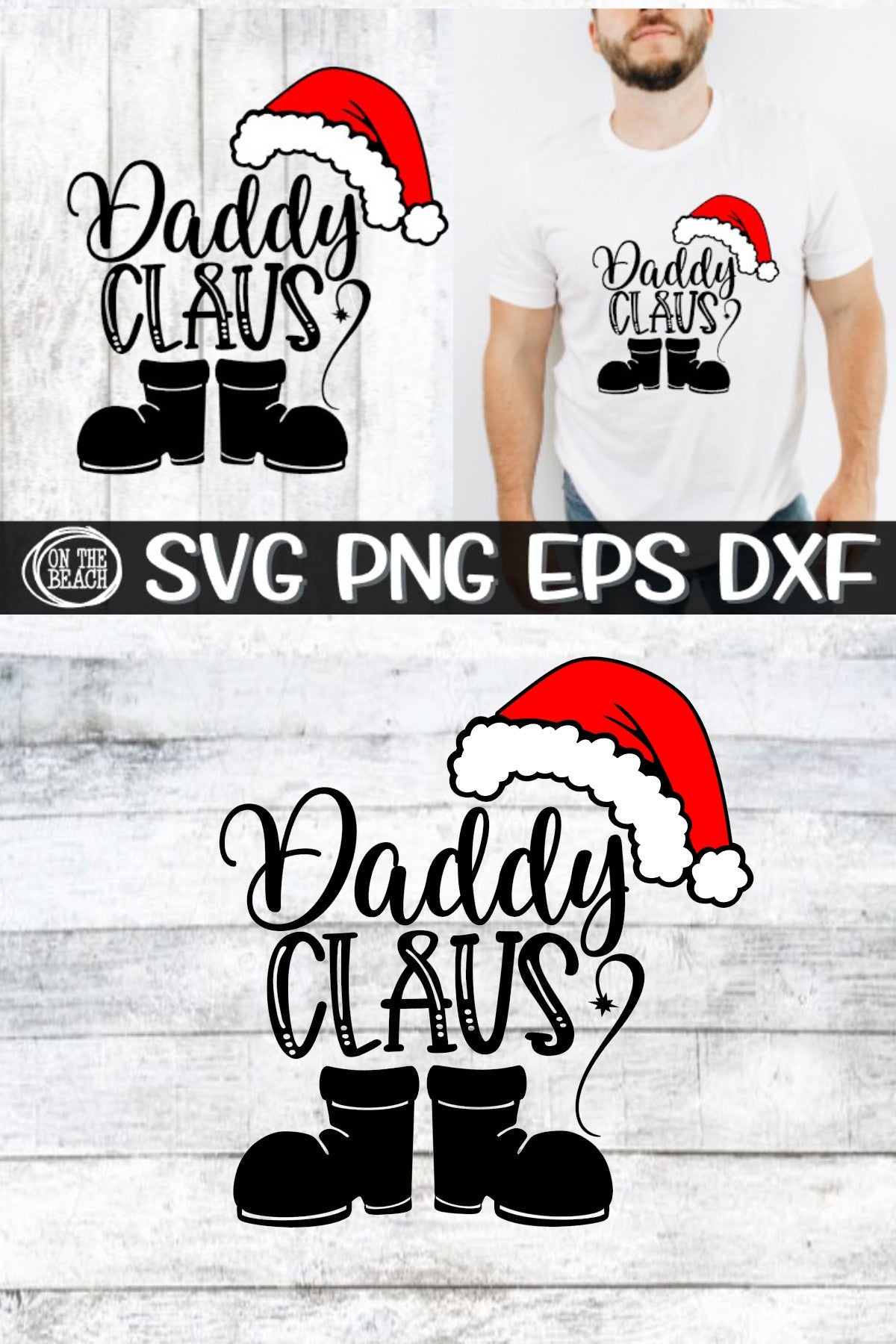Daddy Claus - SVG PNG EPS DXF