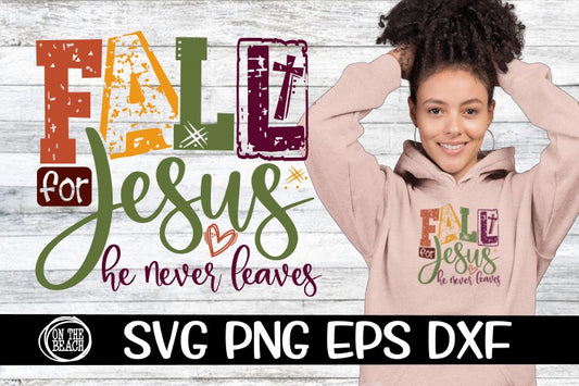 Fall For Jesus - Colors - SVP PNG EPS DXF
