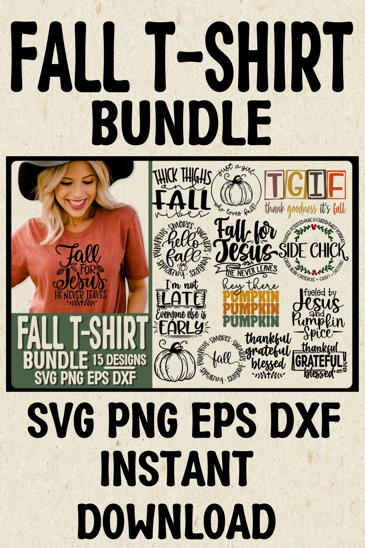 Fall T-SHIRT Bundle SVG | Autumn Bundle |CUTTING SUBLIMATION