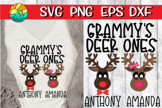 Grammy's Deer Ones - SVG PNG EPS DXF