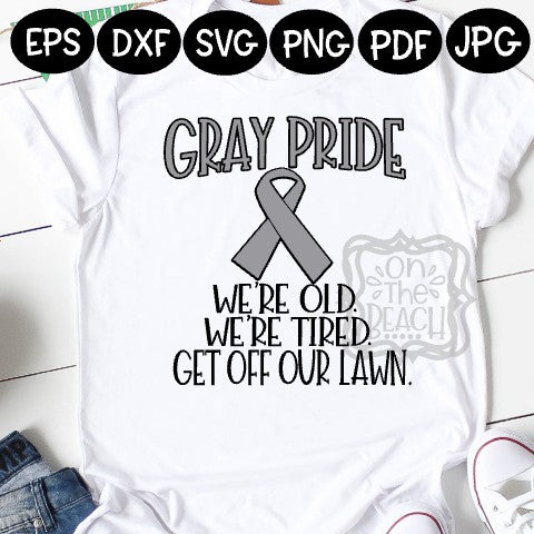 Gray Pride SVG - Funny Mature design