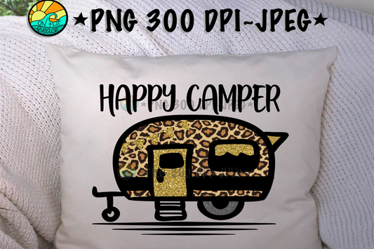 Happy Camper - PNG for Sublimation