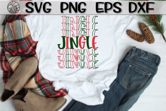 Jingle Jingle Jingle - SVG - DXF - PNG - EPS