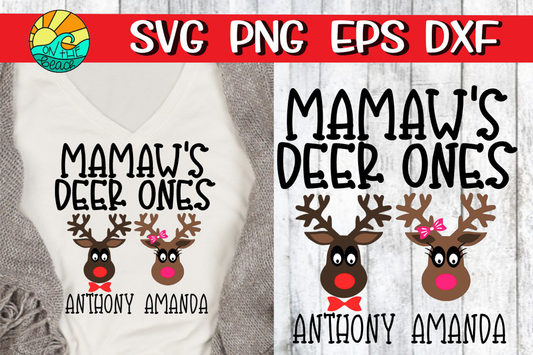 MaMaw's Deer Ones - SVG PNG EPS DXF