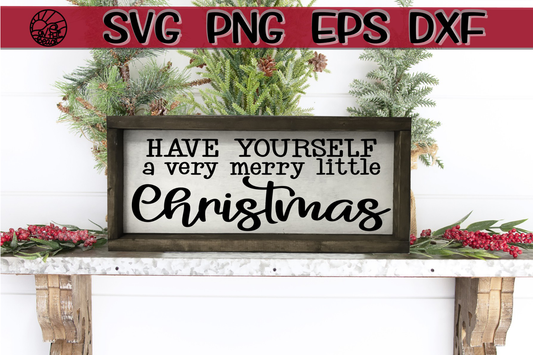 Very Merry Little Christmas - SVG PNG EPS DXF