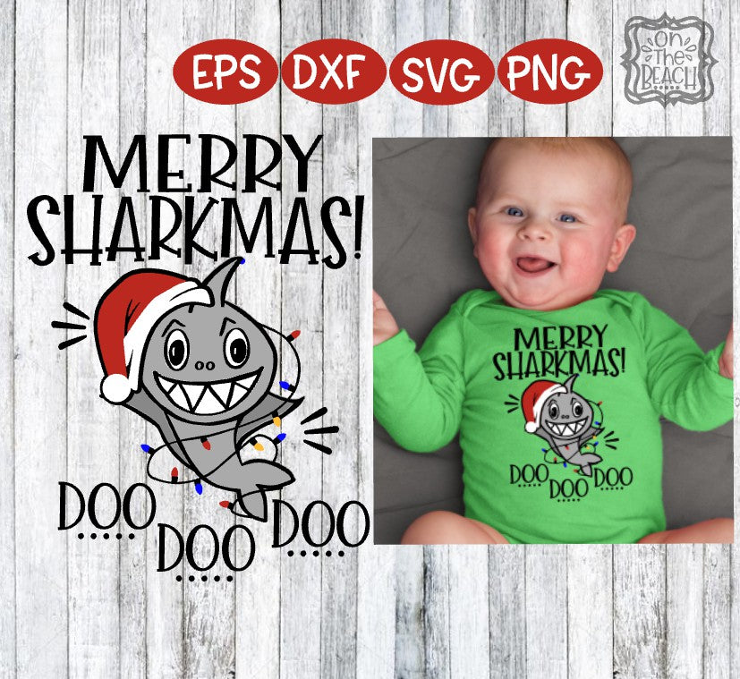 Christmas SVG, Merry Sharkmas, Merry Sharkmas svg, Santa Shark, Santa Shark SVG, Baby Shark, Baby Shark svg, Mommy Shark svg, doo do doo svgmeo, Cricut