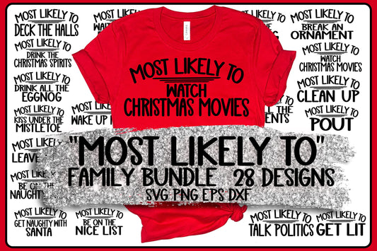 Most Like To Christmas Bundle | 28 Designs |  SVG DXF PNG EPS