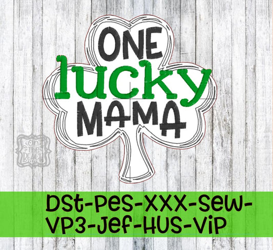 One Lucky Mama - Embroidery Design