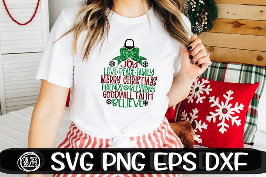 Christmas Ornament Design - SVG PNG EPS DXF