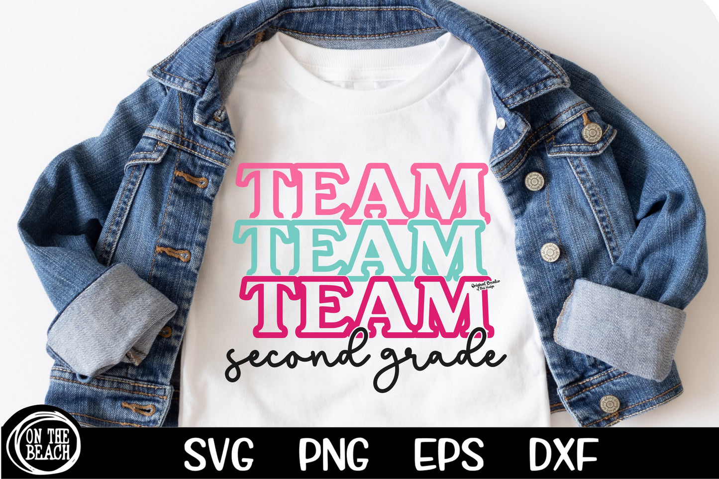 Team Second Grade SVG Back To School Svg Cutting Png Teacher