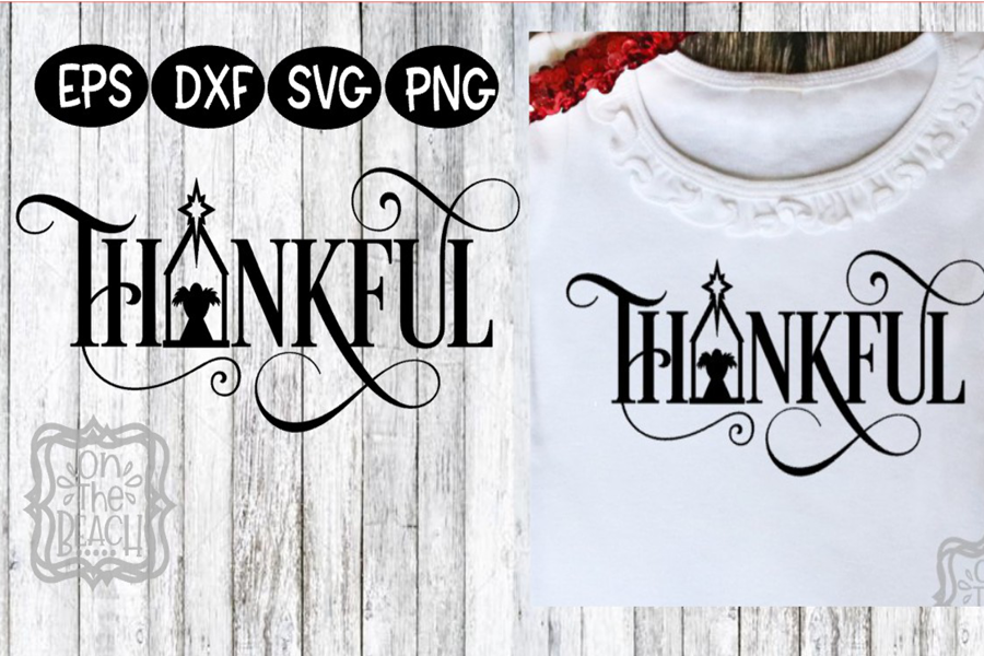 Thankful SVG Christmas SVG Jesus SVG