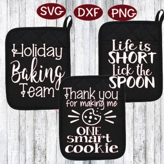 Holiday Baking Team svg, Digital cutting file,  for teacher svg,  svg, potholder svg, teacher gift svg, christmas gift svg, life short svg