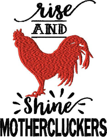Rise and Shine - Embroidery Design - 4 x 4